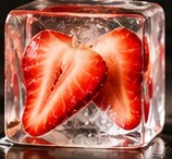 Hielo con fresa